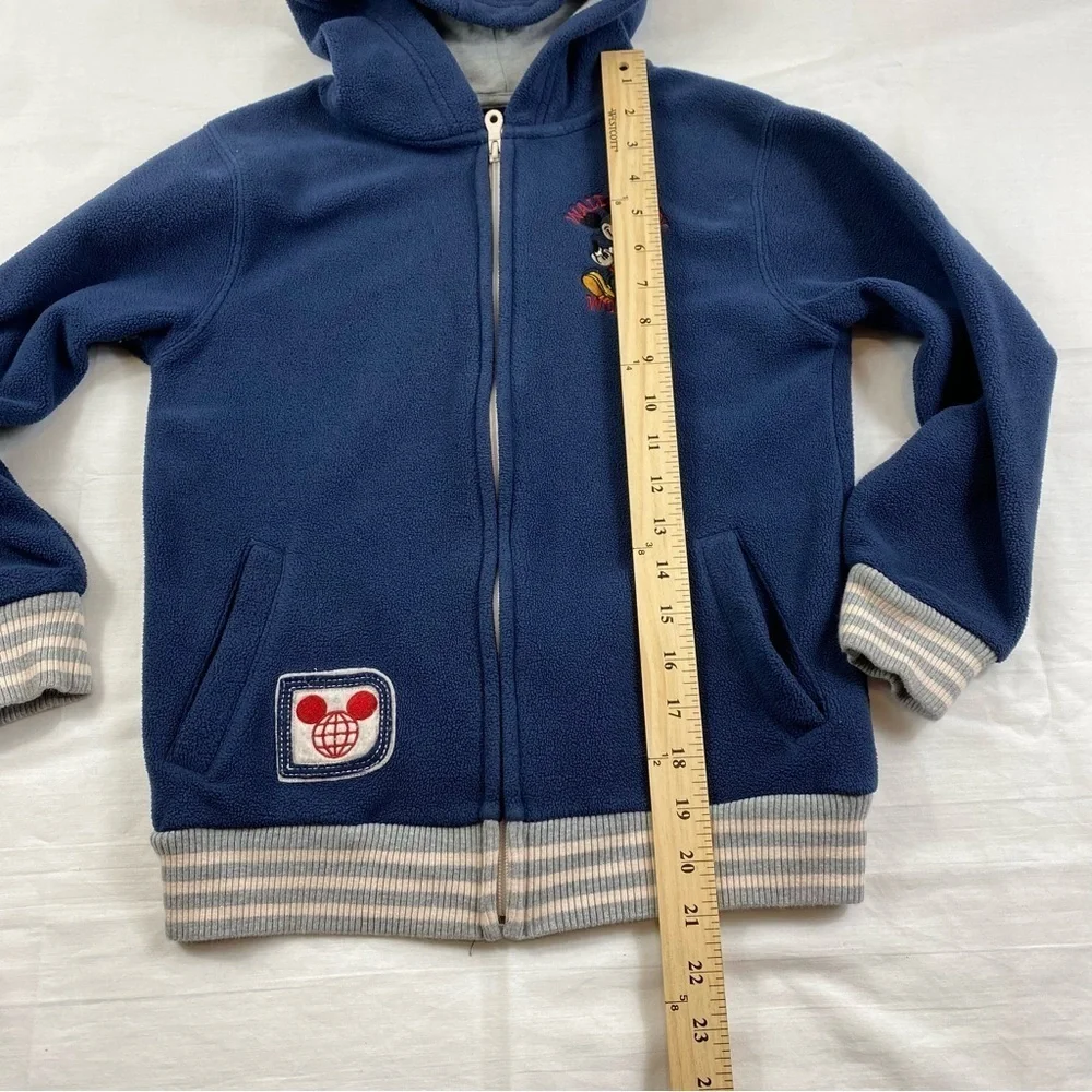 Disney Parks Mickey Mouse Fleece Collegiate Style‎ Embroidered Full-Zip Jacket M